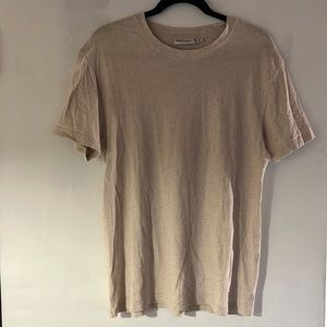 Rhythm linen flax colored t shirt